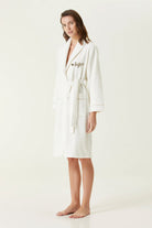 Irya-Roya Kişiselleştirilmiş Nakışlı Kadın Bornoz Ekru-Bornoz-1-Milagron.com