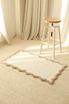 İrya-Scallop Tekli Banyo Paspası Bambu 60x100 Bej-Banyo Paspası-4-Milagron.com