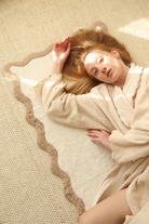 İrya-Scallop Tekli Banyo Paspası Bambu 60x100 Bej-Banyo Paspası-5-Milagron.com