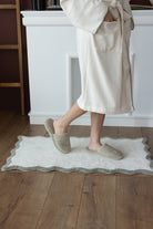 İrya-Scallop Tekli Banyo Paspası Bambu 60x100 Yeşil-Bambu Banyo Paspası-1-Milagron.com