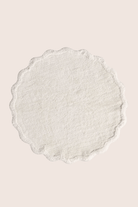 İrya-Scallop Yuvarlak Banyo Paspası Bambu 90x90 Ekru-Bambu Banyo Paspası-4-Milagron.com