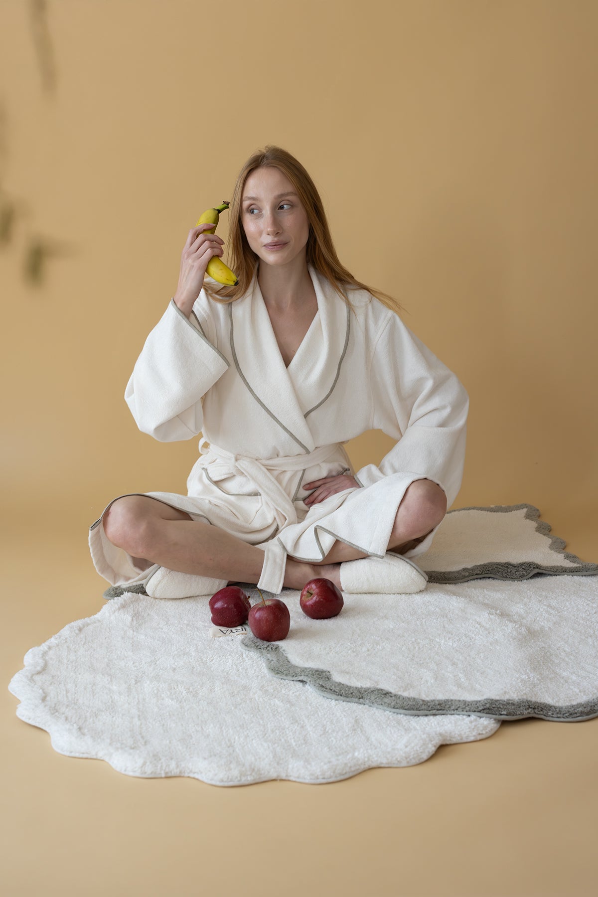 İrya-Scallop Yuvarlak Banyo Paspası Bambu 90x90 Yeşil-Bambu Banyo Paspası-2-Milagron.com