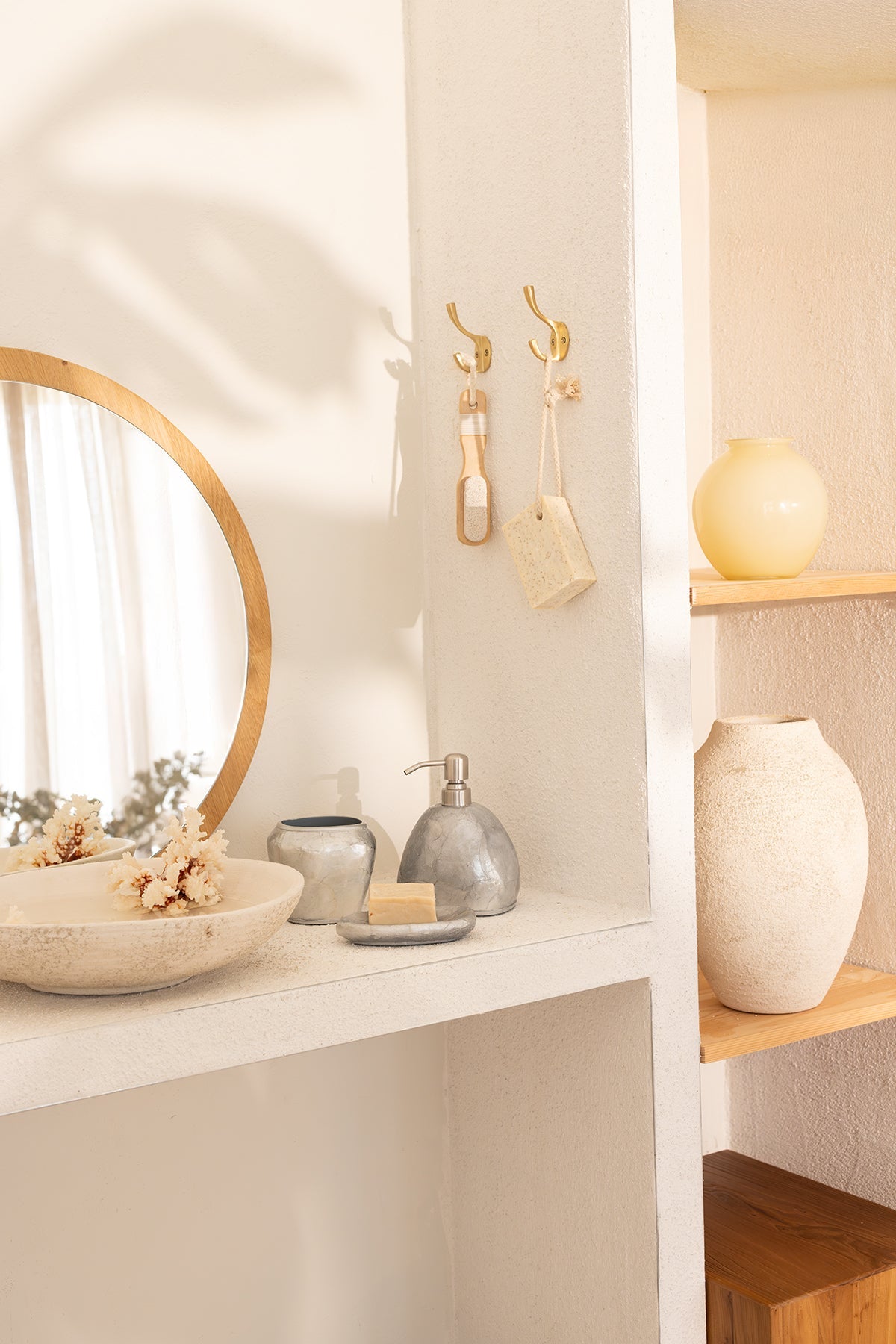 Irya-Sedef 3 Parça Banyo Seti Gri-Banyo Seti-5-Milagron.com