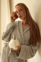 Irya-Sedef Bambu Kadın Bornoz Gri-Bornoz-2-Milagron.com