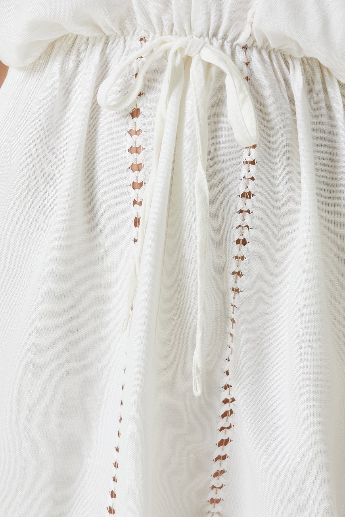 Irya-Serene Kısa Plaj Elbisesi Kahve Örgü Ajur-Elbise-2-Milagron.com