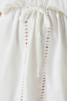 Irya-Serene Kısa Plaj Elbisesi Kahve Örgü Ajur-Elbise-2-Milagron.com