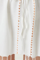 Irya-Serene Kısa Plaj Elbisesi Turuncu Örgü Ajur-Elbise-2-Milagron.com