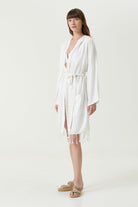 Irya-Serene Peştamal Kadın Bornoz Mercan Örgü Ajur-Elbise-4-Milagron.com