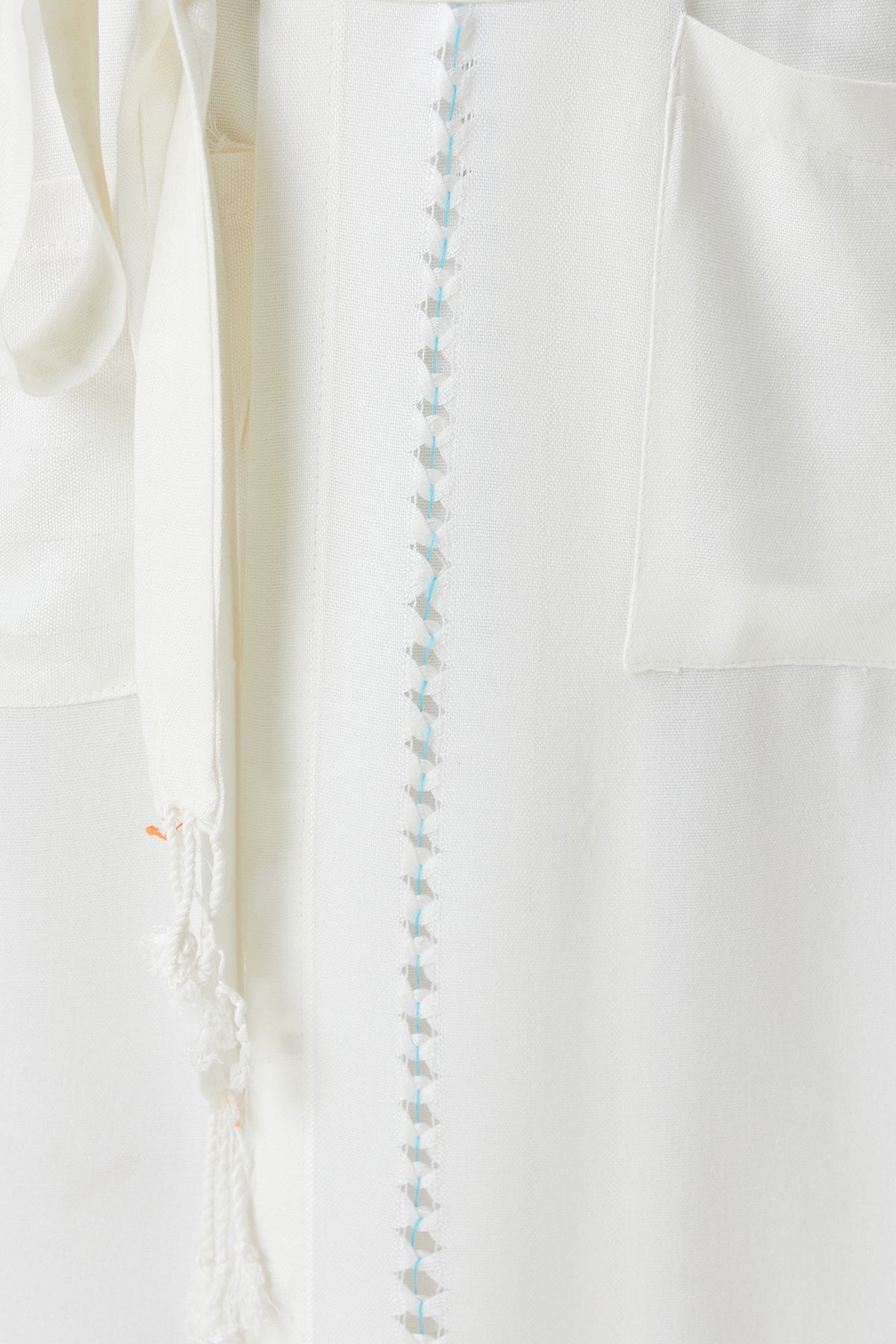 Irya-Serene Peştamal Kadın Bornoz Turkuaz Örgü Ajur-Elbise-2-Milagron.com