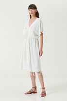 Irya-Serene Uzun Plaj Elbisesi Mercan Örgü Ajur-Elbise-3-Milagron.com