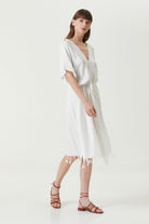 Irya-Serene Uzun Plaj Elbisesi Mercan Örgü Ajur-Elbise-4-Milagron.com