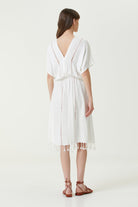 Irya-Serene Uzun Plaj Elbisesi Mercan Örgü Ajur-Elbise-5-Milagron.com