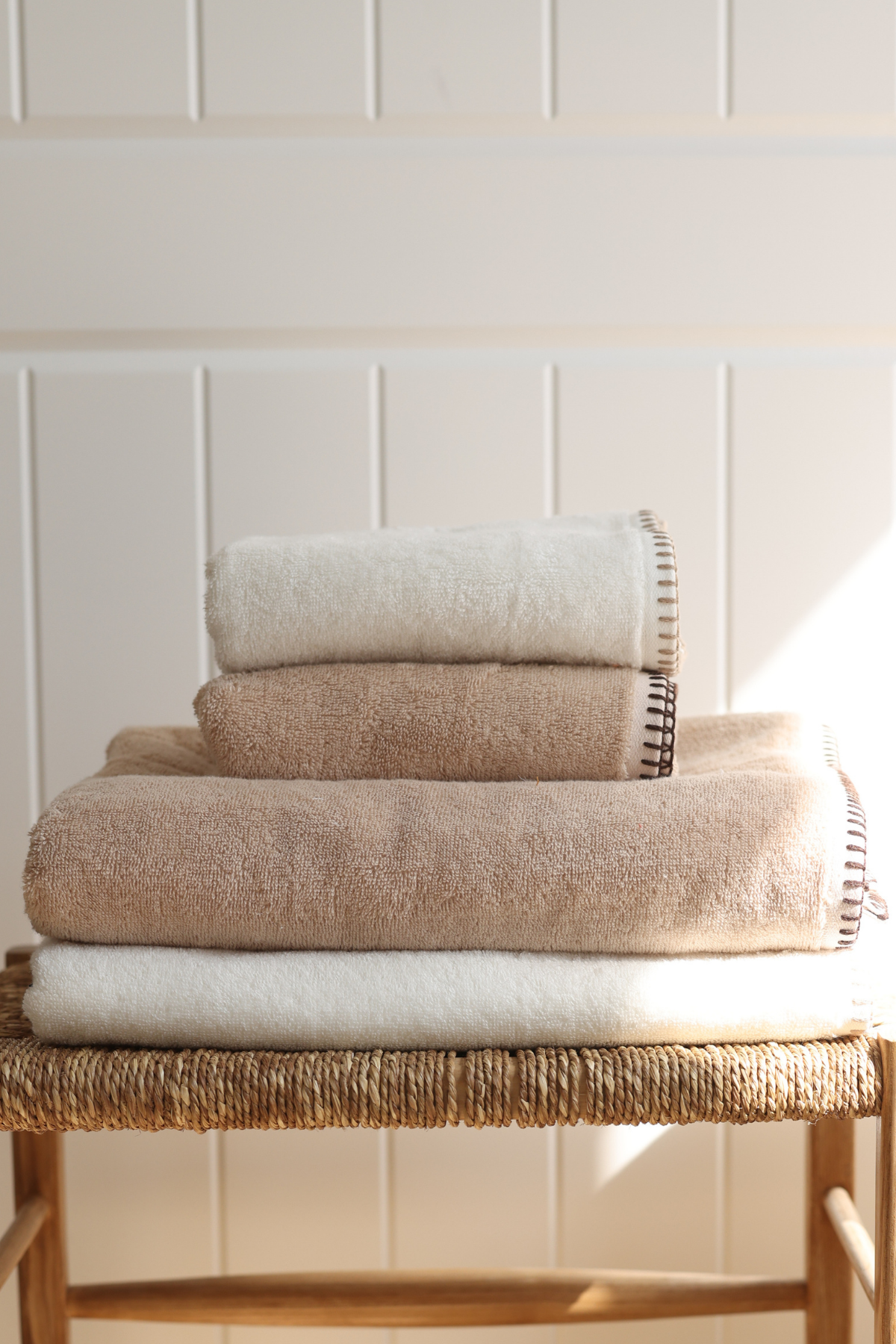 İrya-Shadow %100 Pamuk Banyo Havlusu 70x140 Cm Bej-Banyo Havlusu-5-Milagron.com