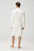 İrya-Shadow %100 Pamuk Erkek Bornoz Ekru-Bornoz-3-Milagron.com