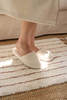 İrya-Shadow %100 Pamuk Unisex Havlu Terlik Ekru-Terlik-1-Milagron.com