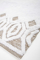 Irya-Sherry 2’li Takım Banyo Paspası %100 Pamuk 40x60 + 60x90 Bej-Paspas-3-Milagron.com