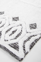 Irya-Sherry Tekli Banyo Paspası %100 Pamuk 70x110 Gri-Paspas-3-Milagron.com