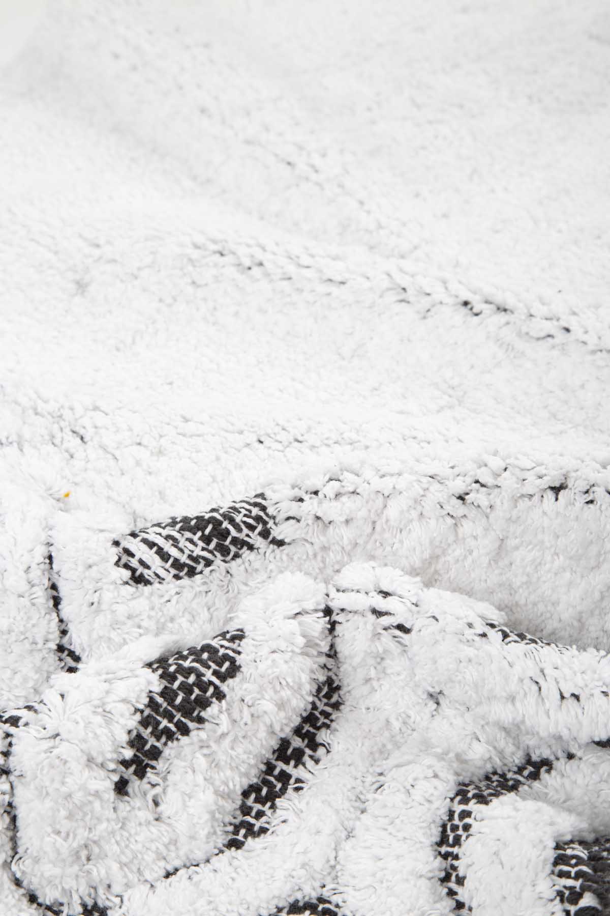 Irya-Sherry Tekli Banyo Paspası %100 Pamuk 70x110 Gri-Paspas-5-Milagron.com