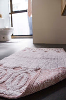 Irya-Sherry Tekli Banyo Paspası %100 Pamuk 70x110 Pembe-Paspas-5-Milagron.com