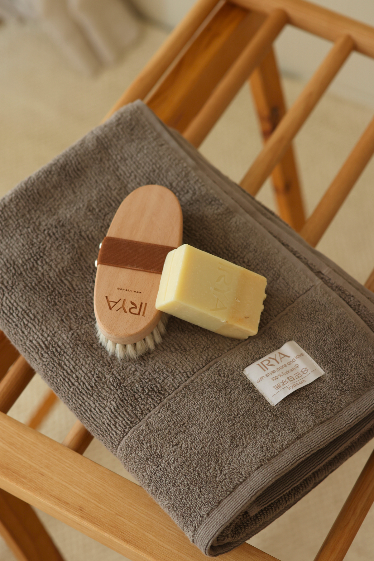 İRYA-Solena Havlu 50x100cm Gri-Havlu-4-Milagron.com