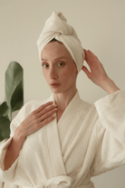 İrya-Solena Saç Havlusu Ekru-Bornoz-1-Milagron.com