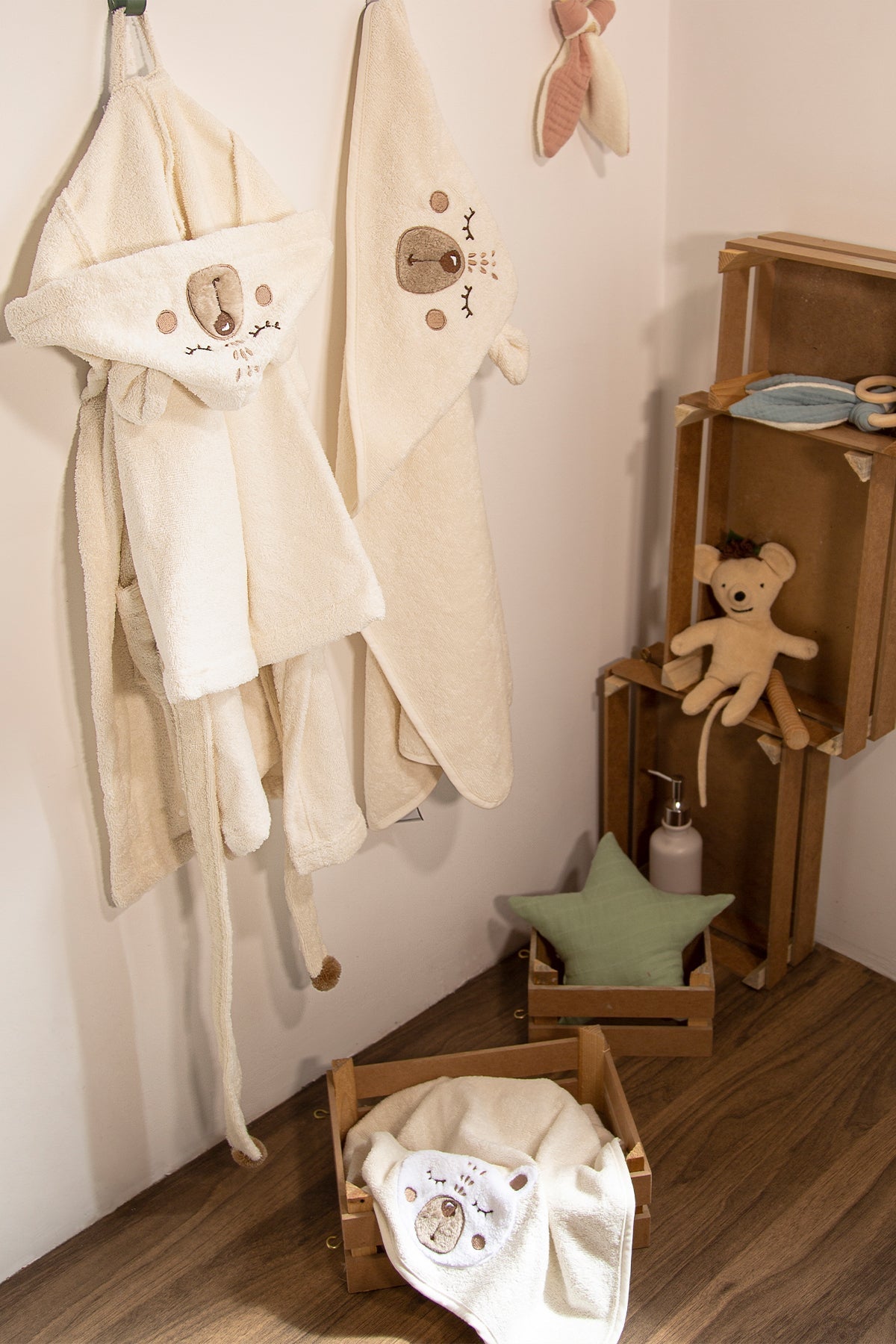 Irya-Teddy Kundak Havlu 75x75-Havlu & Peştamal-1-Milagron.com