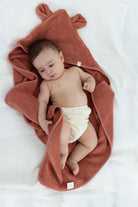 Irya-Tiny Bear Organik Pamuk Bebek Kundak Kiremit 75x75-Havlu & Peştamal-1-Milagron.com