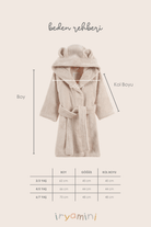 Irya-Tiny Bear Organik Pamuk Çocuk Bornoz Bej-Bornoz-7-Milagron.com