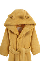 Irya-Tiny Bear Organik Pamuk Çocuk Bornoz Hardal-Bornoz-8-Milagron.com