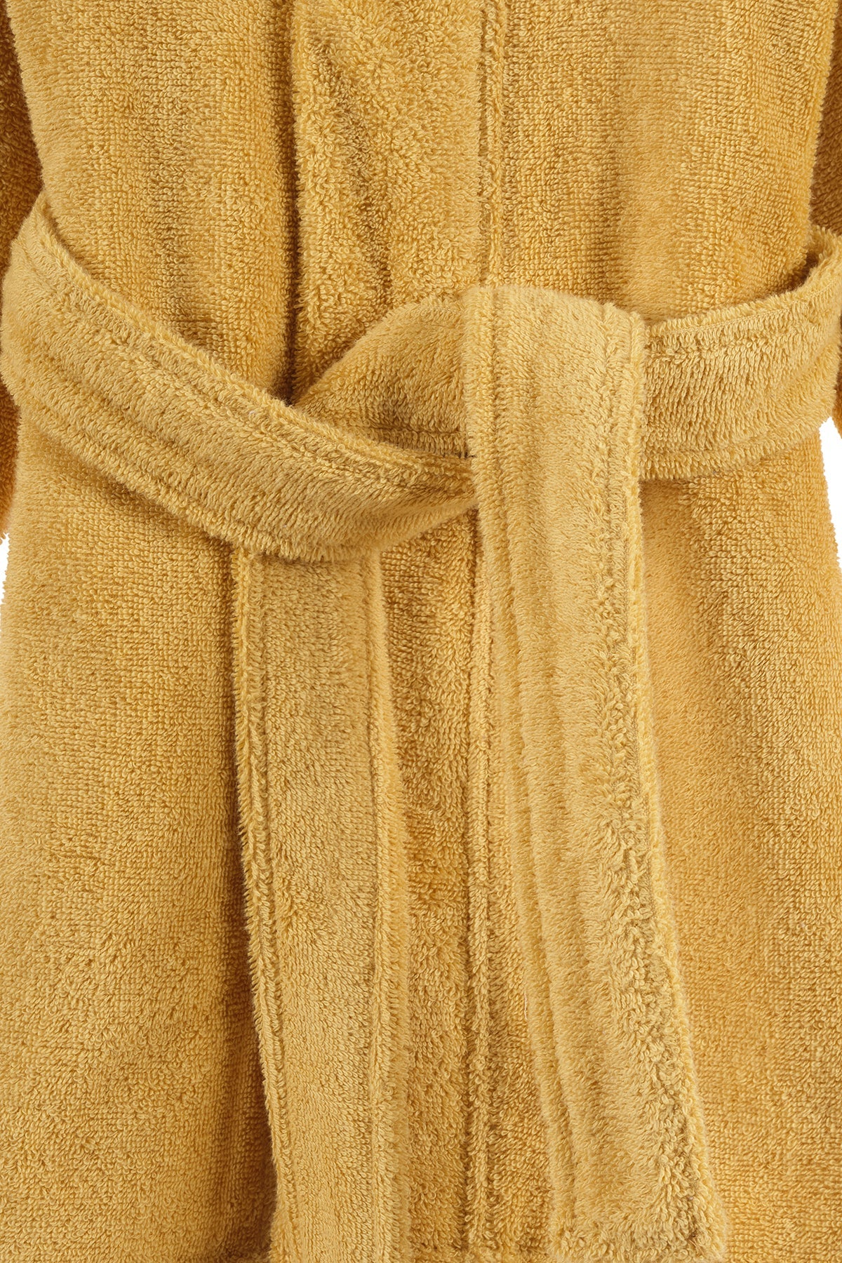 Irya-Tiny Bear Organik Pamuk Çocuk Bornoz Hardal-Bornoz-9-Milagron.com