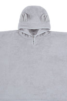 Irya-Tiny Bear Organik Pamuk Çocuk Panço Gri-Havlu & Peştamal-5-Milagron.com