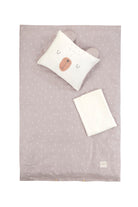 Irya-Tiny Bear Organik Pamuk Müslin Çocuk Nevresim Takımı Bej-Nevresim Takımı-2-Milagron.com