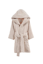 Irya-Tiny Squirrel Organik Pamuk Nakışlı Çocuk Bornoz Bej-Bornoz-2-Milagron.com