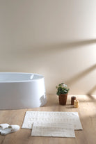 Irya-Togo 2’li Takım Banyo Paspası %100 Pamuk 40x60 + 60x90 Ekru-Paspas-1-Milagron.com