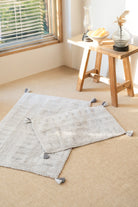 İRYA-Togo 2’li Takım Banyo Paspası %100 Pamuk 40x60 + 60x90 Gri-Banyo Paspası-1-Milagron.com