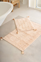 İRYA-Togo 2’li Takım Banyo Paspası %100 Pamuk 40x60 + 60x90 Somon-Banyo Paspası-1-Milagron.com