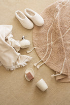 İrya-Travertine Yuvarlak Banyo Paspası %100 Pamuk 100x100 Kahverengi-Banyo Paspası-2-Milagron.com