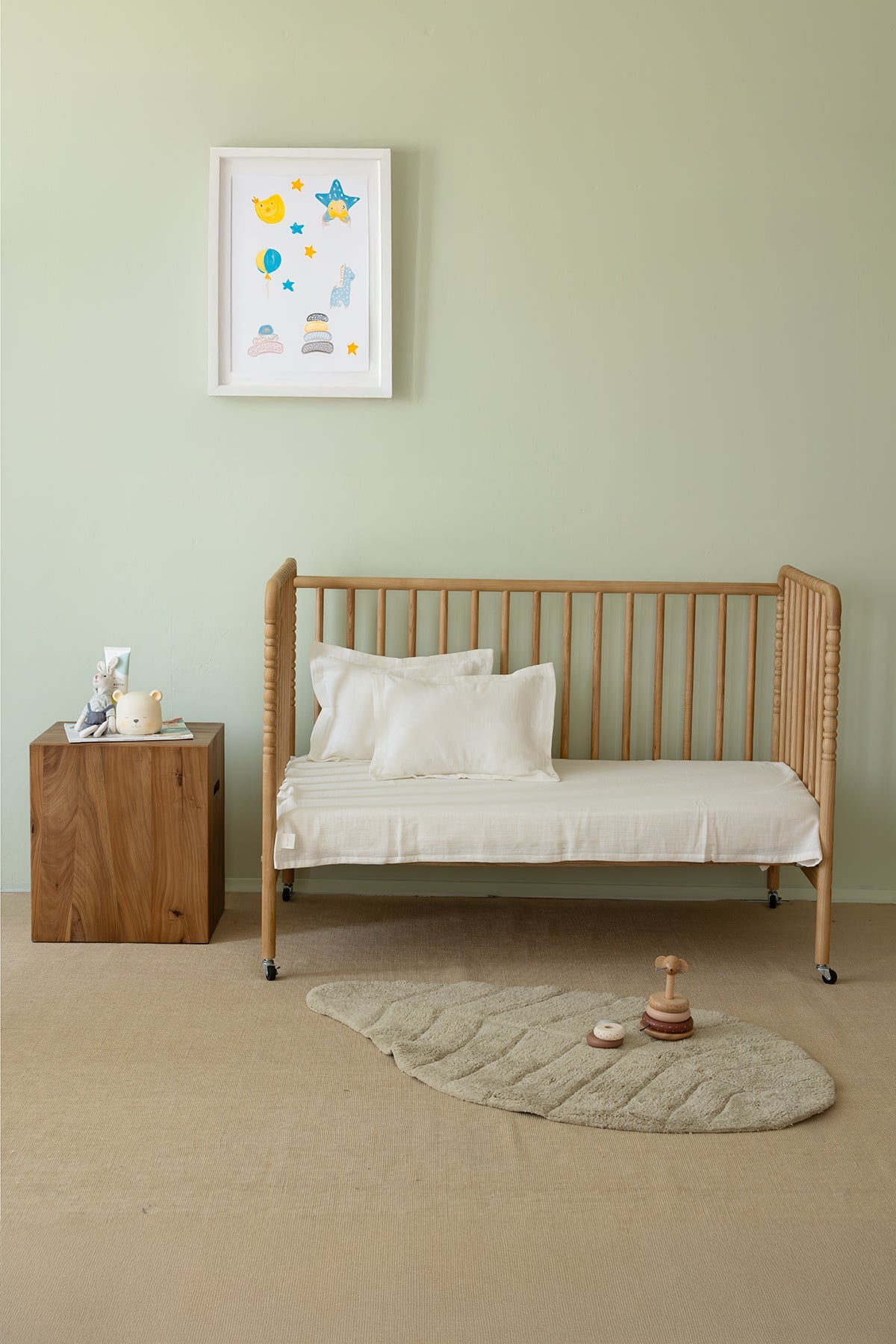 Irya-Tropic Tekli Banyo Paspası %100 Pamuk 70x110 Mint-Paspas-10-Milagron.com