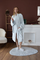 İrya-Verona Bambu Kadın Bornoz Buz Mavi-Bornoz-2-Milagron.com