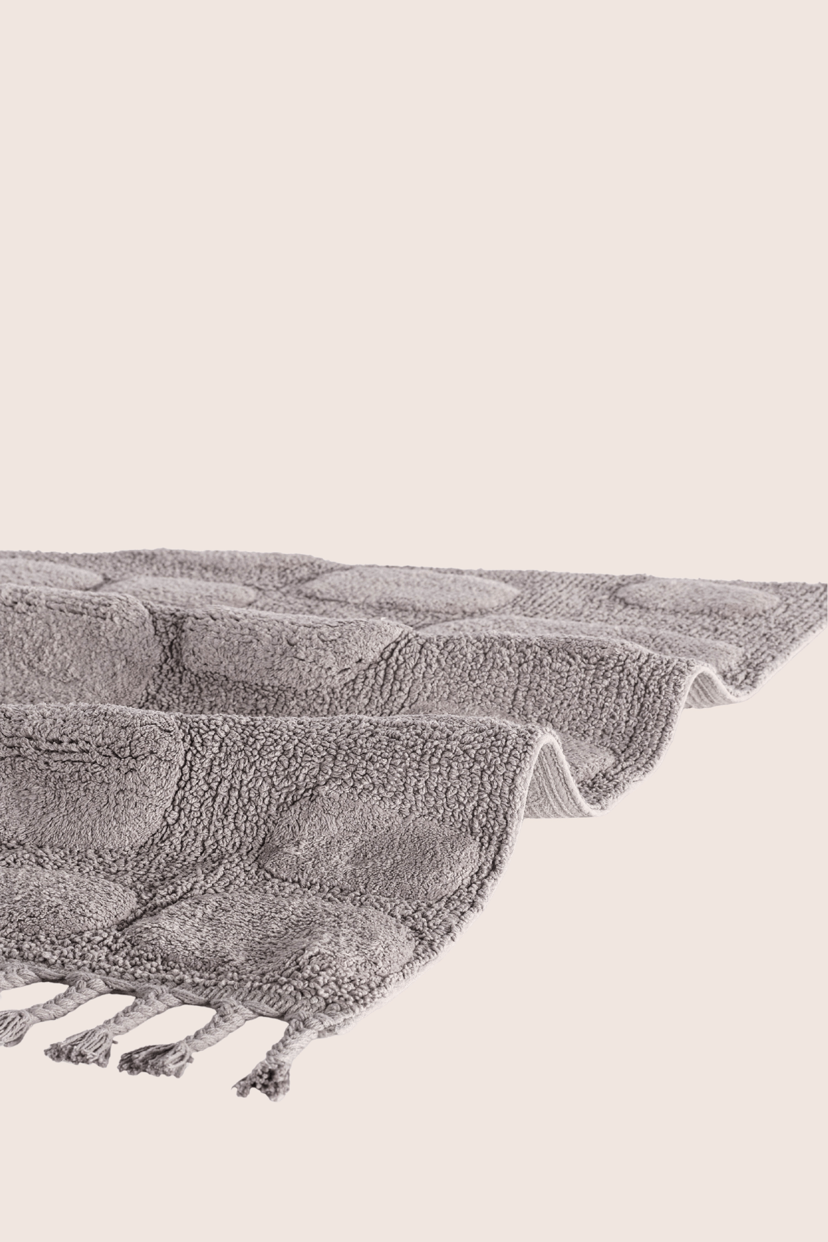 İrya-Wall Tekli Banyo Paspası %100 Pamuk 60x100 Cm Gri-Banyo Paspası-4-Milagron.com