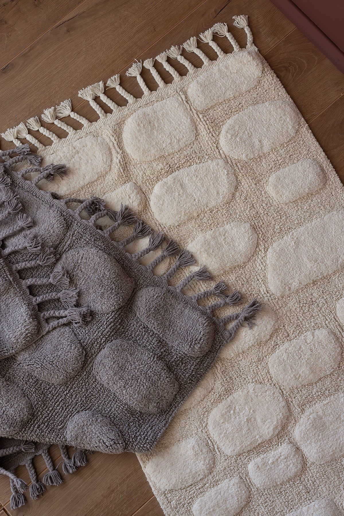 İrya-Wall Tekli Banyo Paspası %100 Pamuk 70x150 Cm Ekru-Banyo Paspası-4-Milagron.com