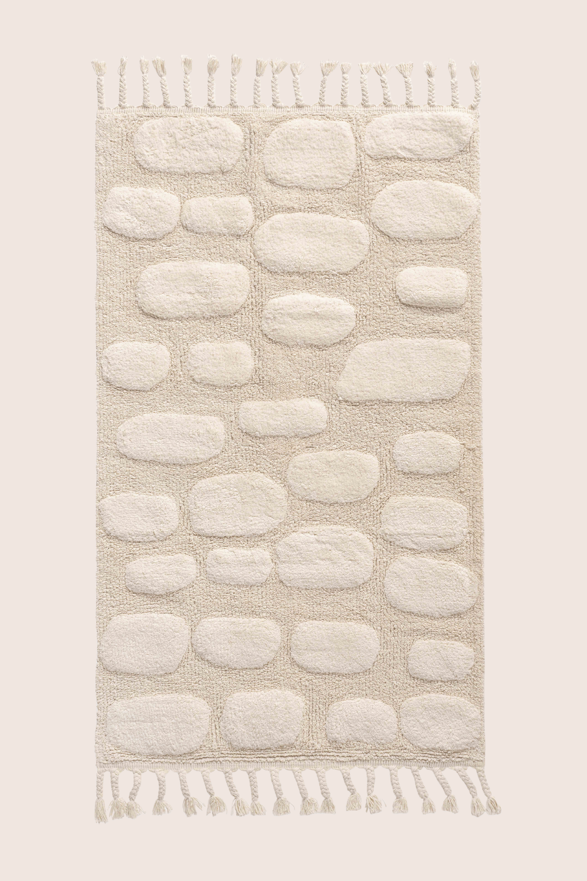 İrya-Wall Tekli Banyo Paspası %100 Pamuk 70x150 Cm Ekru-Banyo Paspası-5-Milagron.com