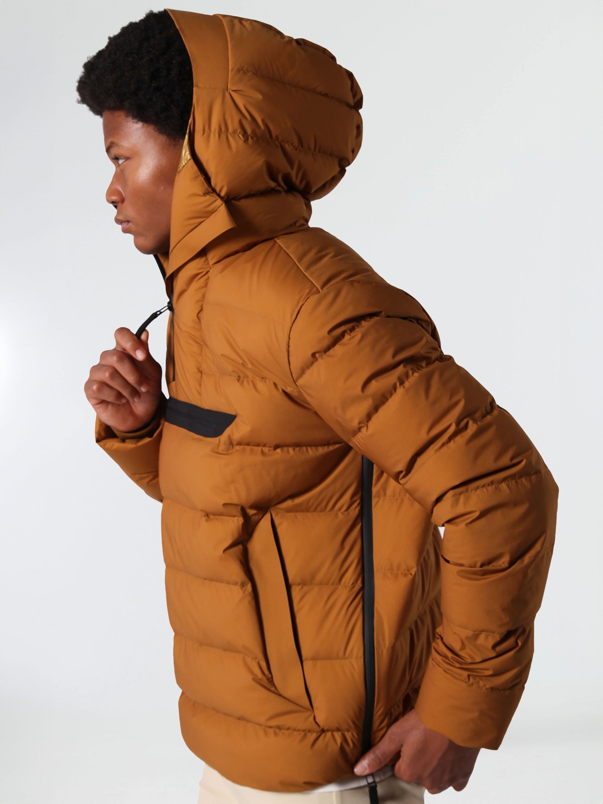 Isaora-Half Zip Voyager Kaz Tüyü Mont-Mont-3-Milagron.com