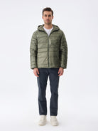 Hooded Bold Down Ceket
