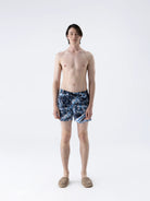 Isaora-Marble Baskili Deni̇z şortu-5-Milagron.com