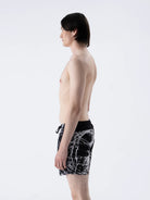 Isaora-Marble Baskili Deni̇z şortu-8-Milagron.com