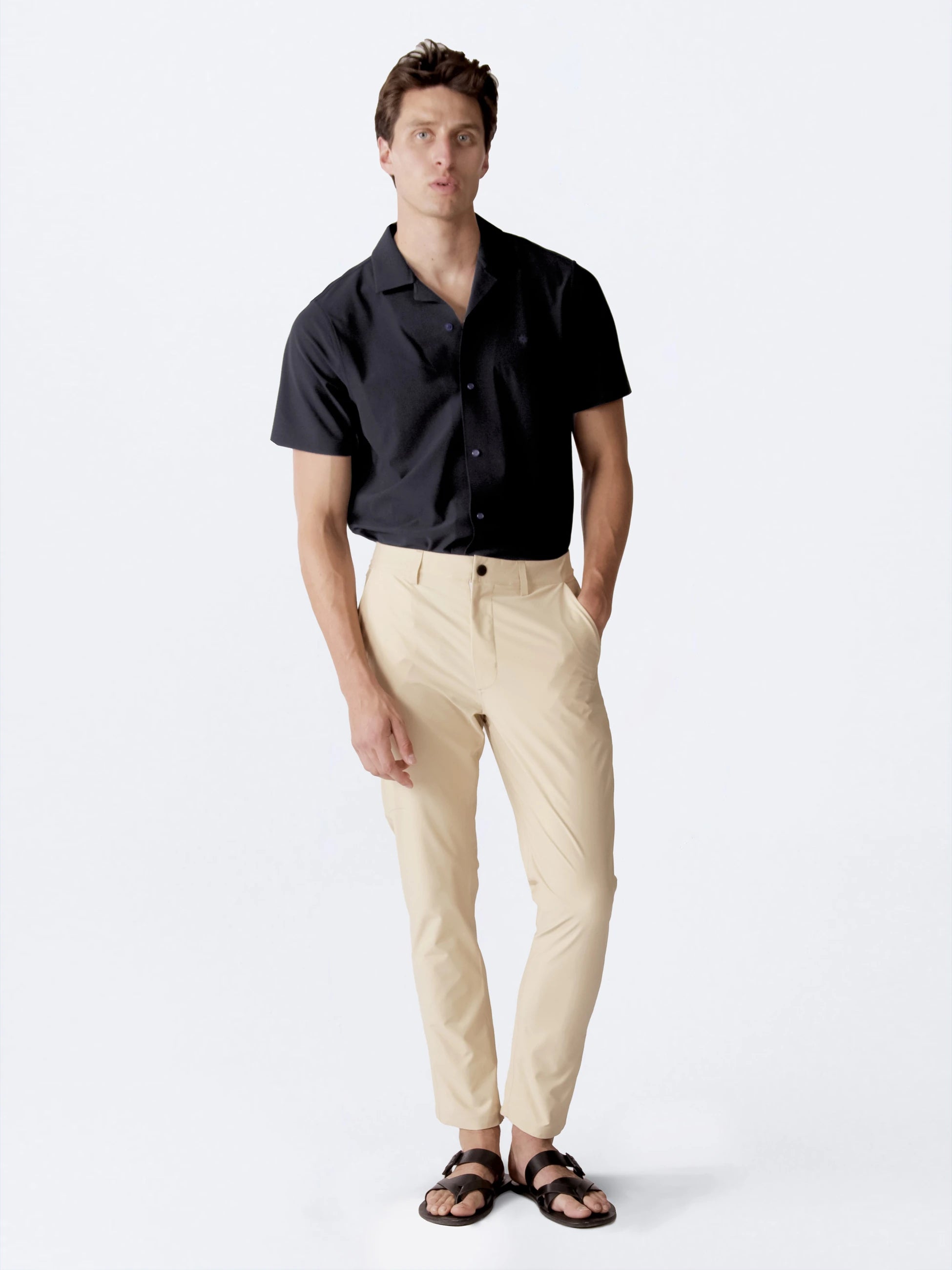 Isaora-Spirit Tekni̇k Kumaş Chino Pantolon-2-Milagron.com