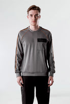Isaora-Stripe Crew Neck Sweat-Sweatshirts & Hoodies-1-Milagron.com
