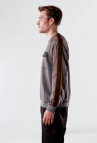 Isaora-Stripe Crew Neck Sweat-Sweatshirts & Hoodies-2-Milagron.com