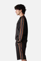Isaora-Stripe Crew Neck Sweat-Sweatshirts & Hoodies-2-Milagron.com